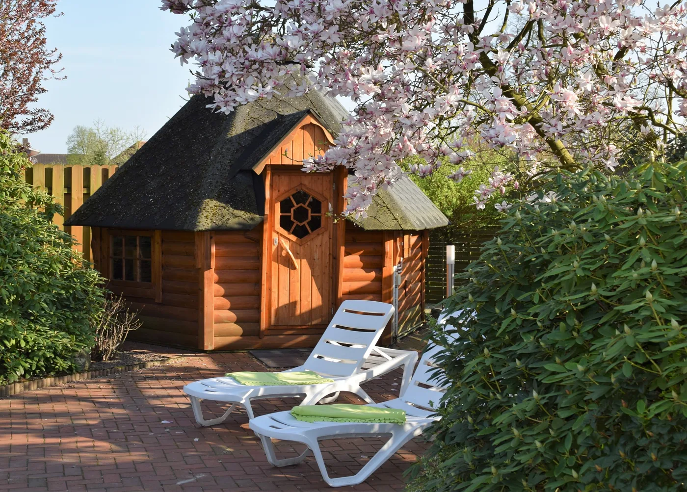 Eine Sauna im heimischen Garten